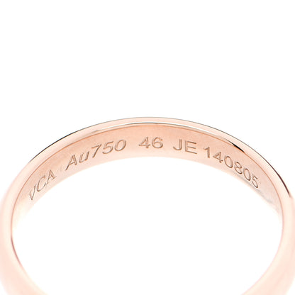 Van Cleef & Arpels 18K Rose Gold Wedding Band Ring 46 3.75 4 of 4