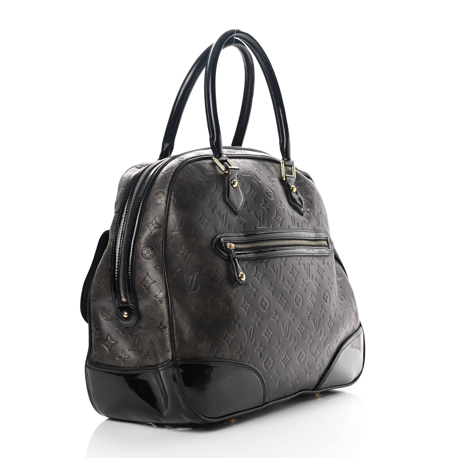 Louis Vuitton Monogram Embossed Cuir Alizee Gris 3 of 16