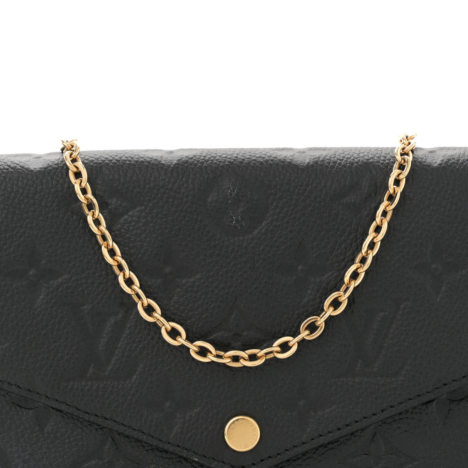 Louis Vuitton Empreinte Pochette Felicie Chain Wallet Black 8 of 12