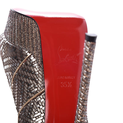 Christian Louboutin Glitter Specchio Torsatou 150 Pumps 35.5 Antic Silver 5 of 8