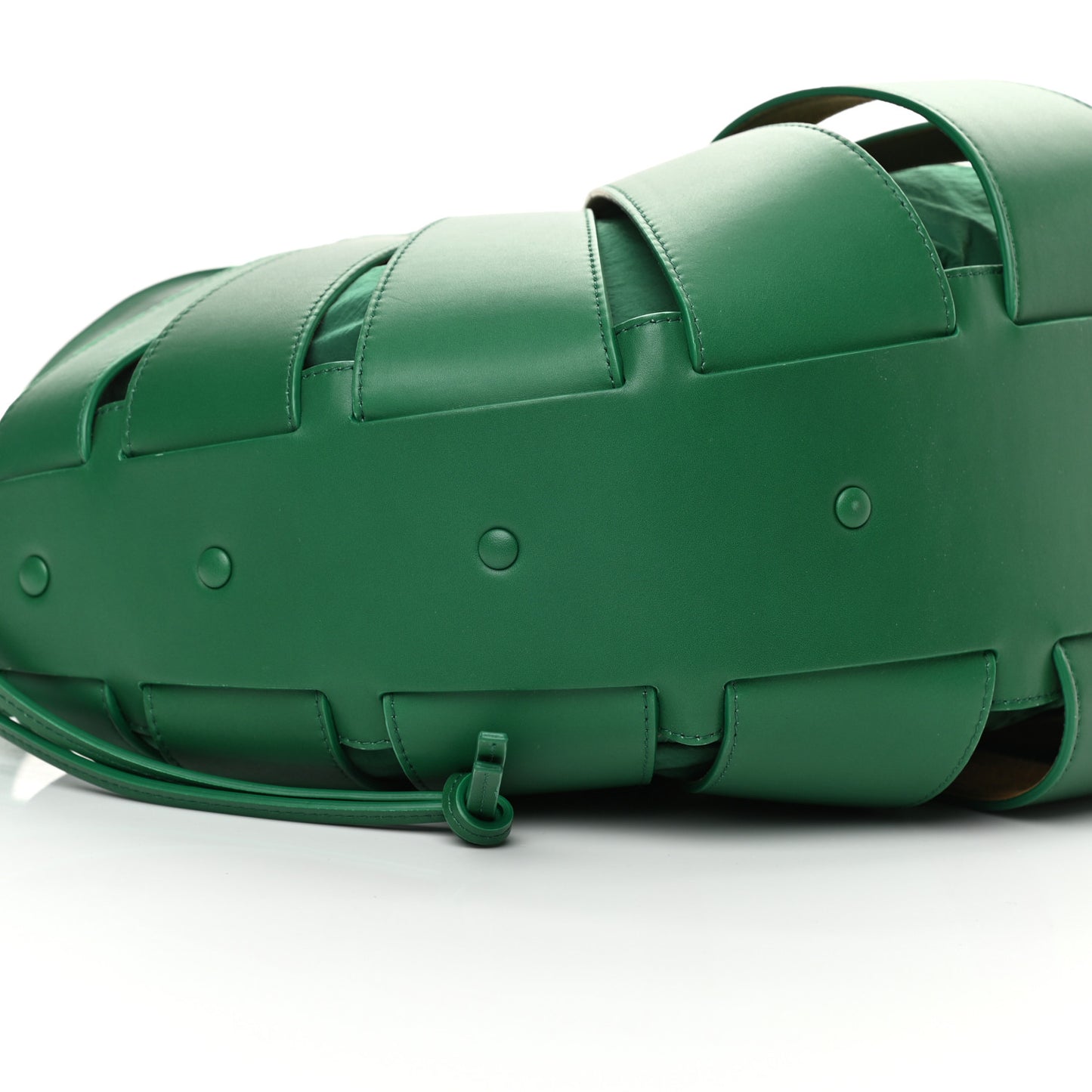 French Calfskin Shell Bag Racing Green