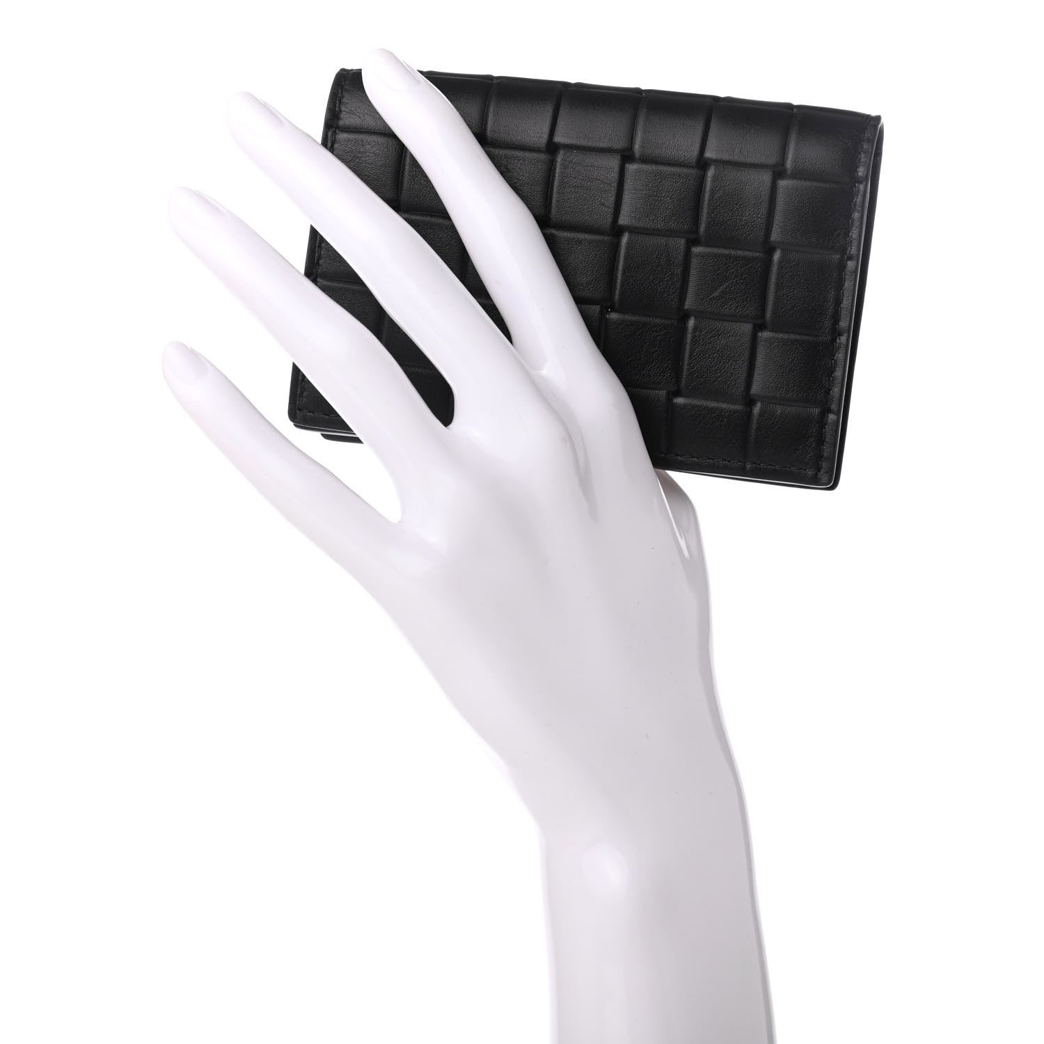 Bottega Veneta Nappa Intrecciato Card Holder Black 2 of 6