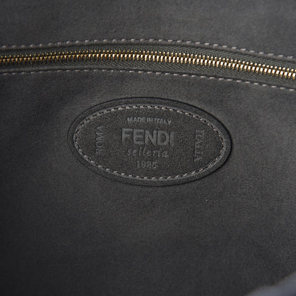Fendi Cuoio Romano Selleria Medium FF Tote Black 5 of 7