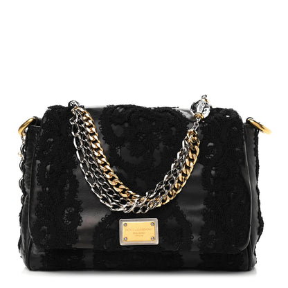 Dolce & Gabbana Lace Miss Charles Evening Bag Black 1 of 8
