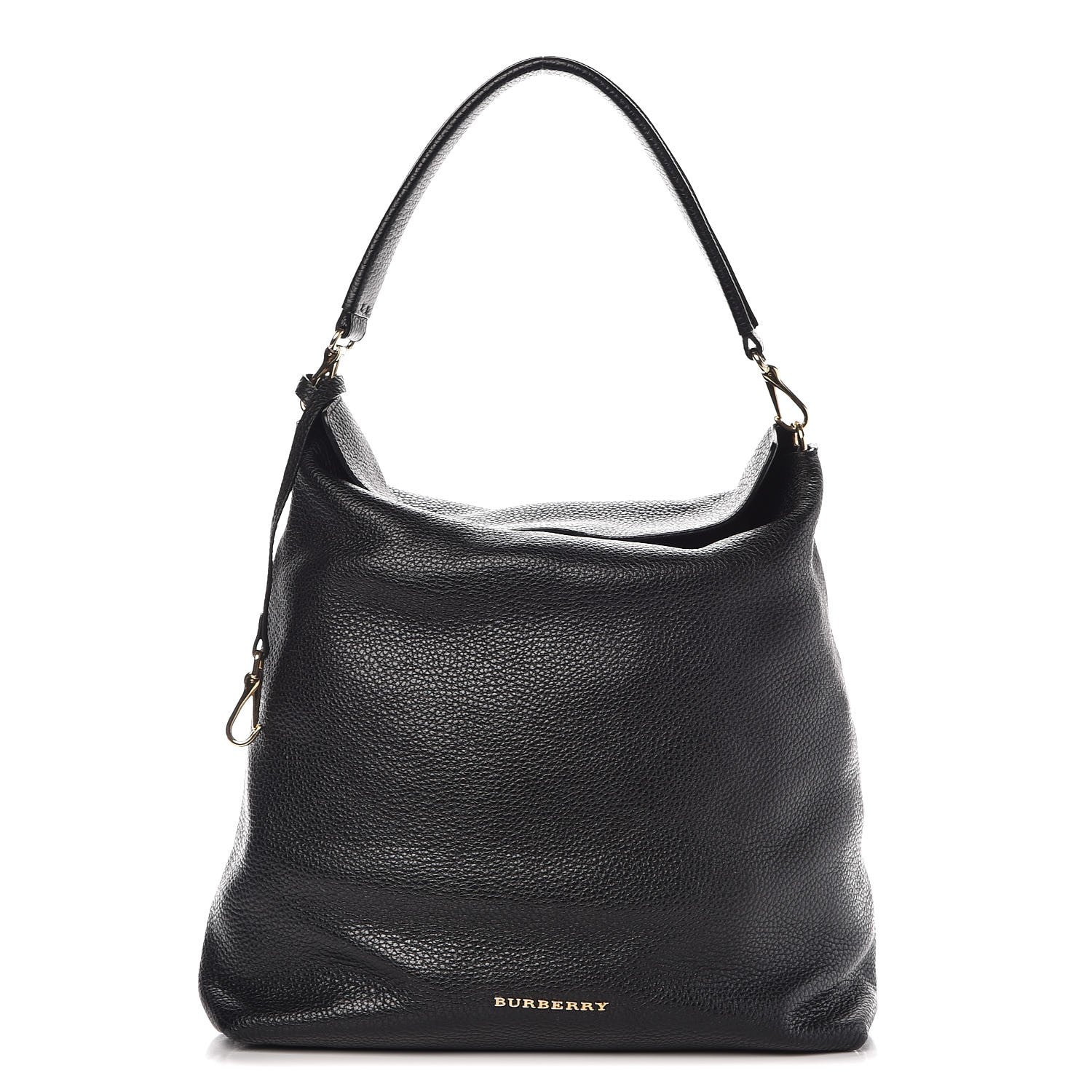 Burberry London Grainy Calfskin Medium Cale Hobo Black 1 of 13