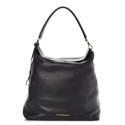 Burberry London Grainy Calfskin Medium Cale Hobo Black 1 of 13