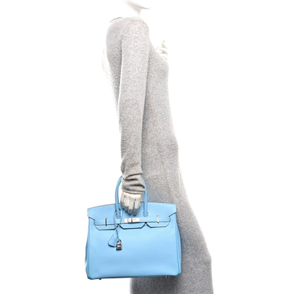 Hermes Epsom Candy Birkin 35 Celeste Mykonos 2 of 10