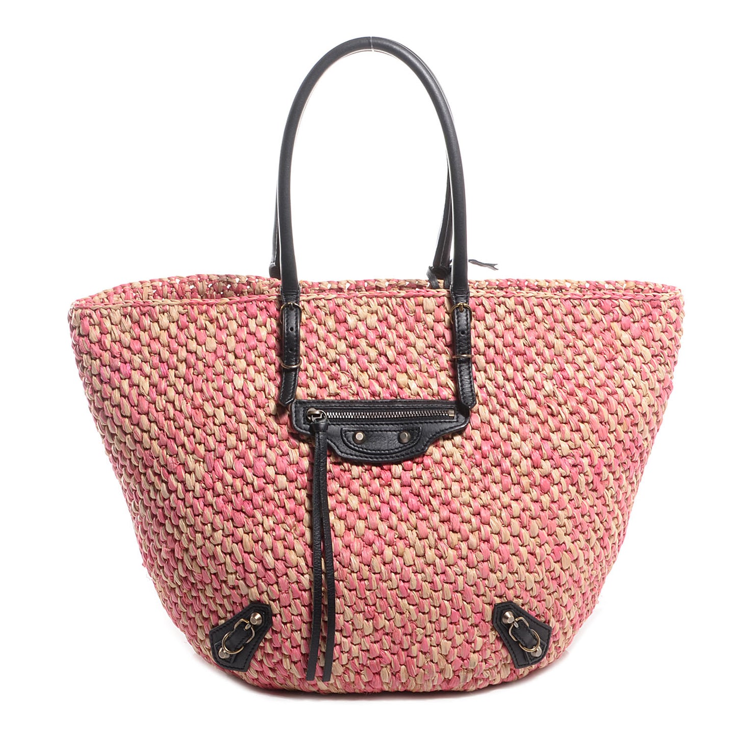 Panier Basket Tote Pink Natural