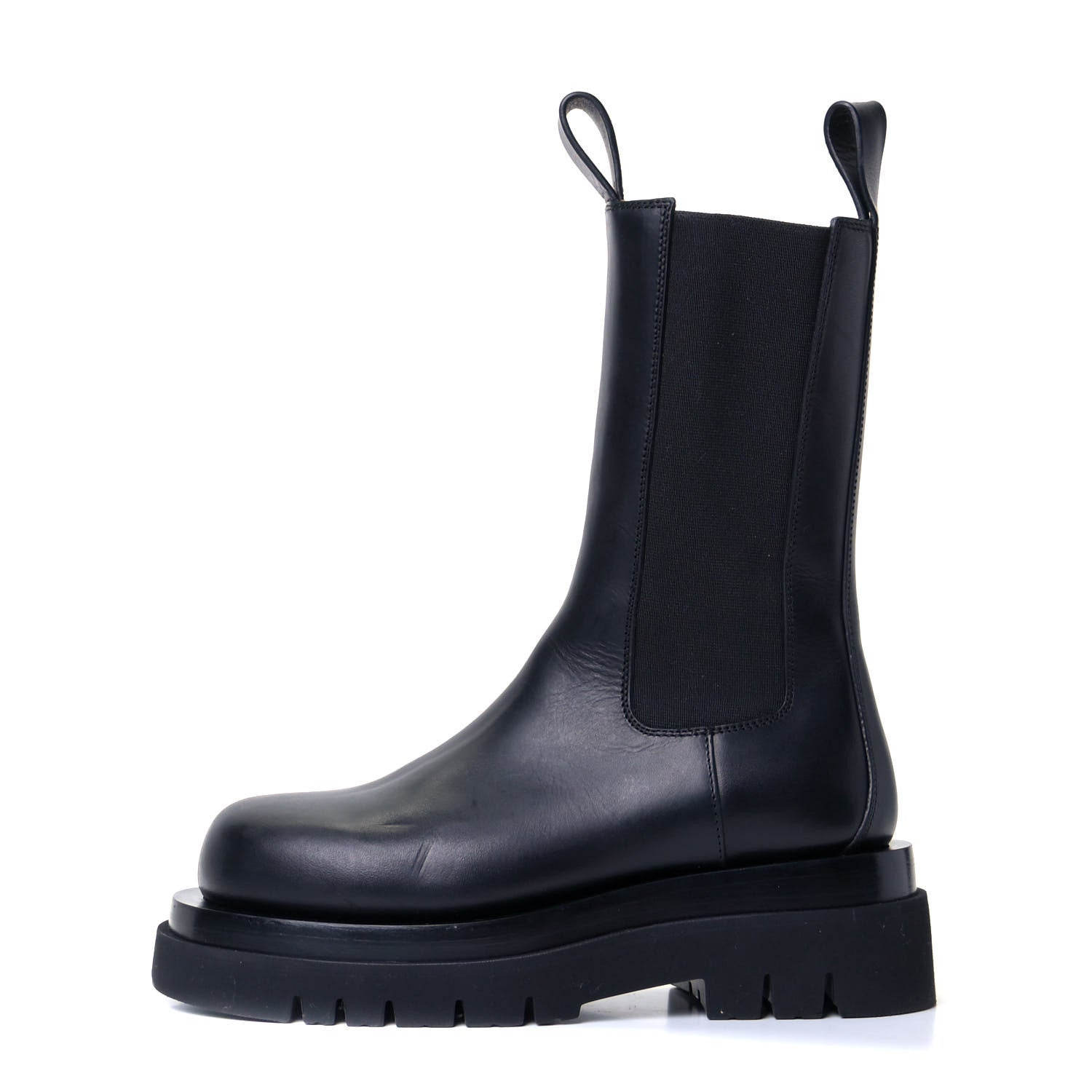 Bottega Veneta Calfskin The Lug Chelsea Boots 34 Black 1 of 8