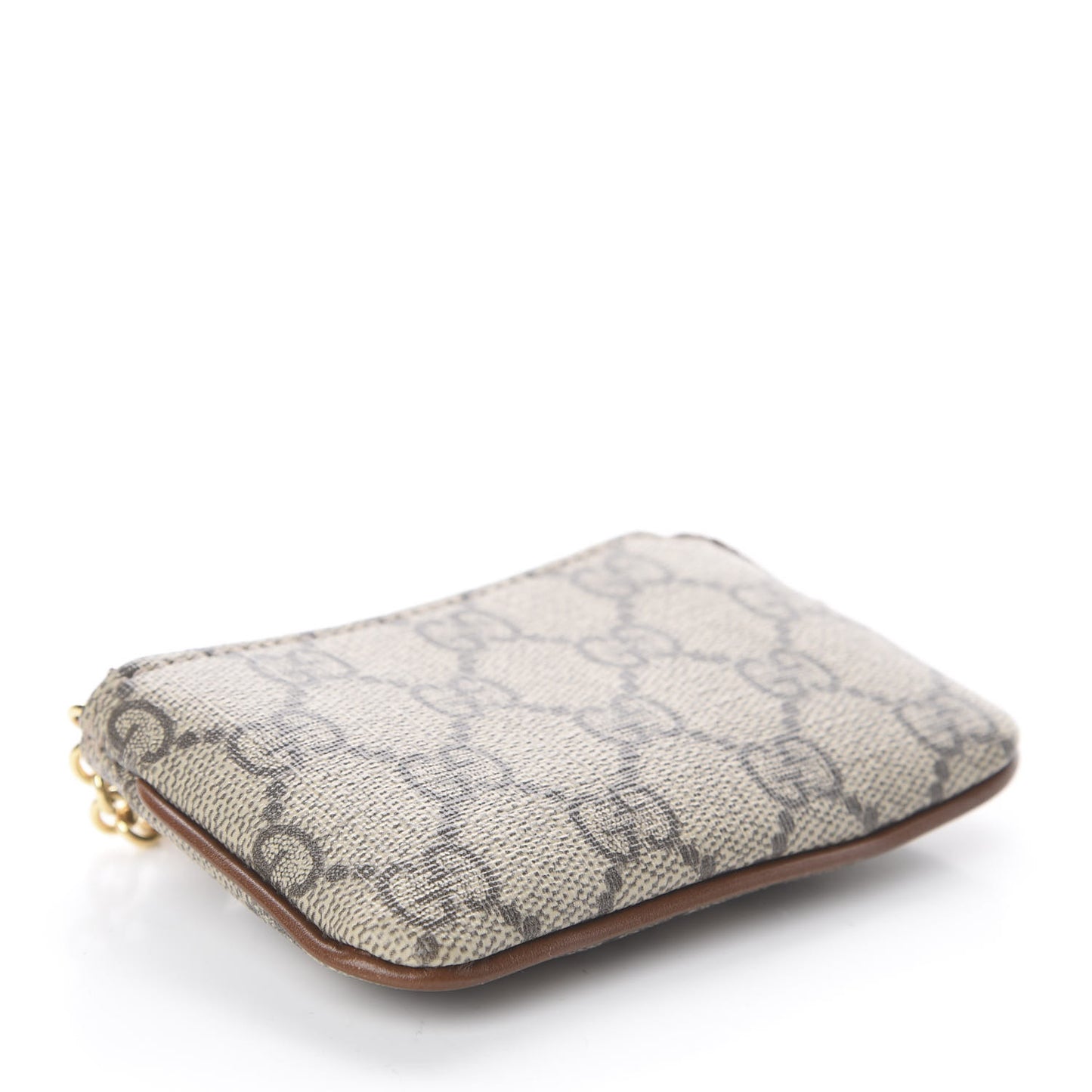 GG Supreme Monogram Key Case Brown