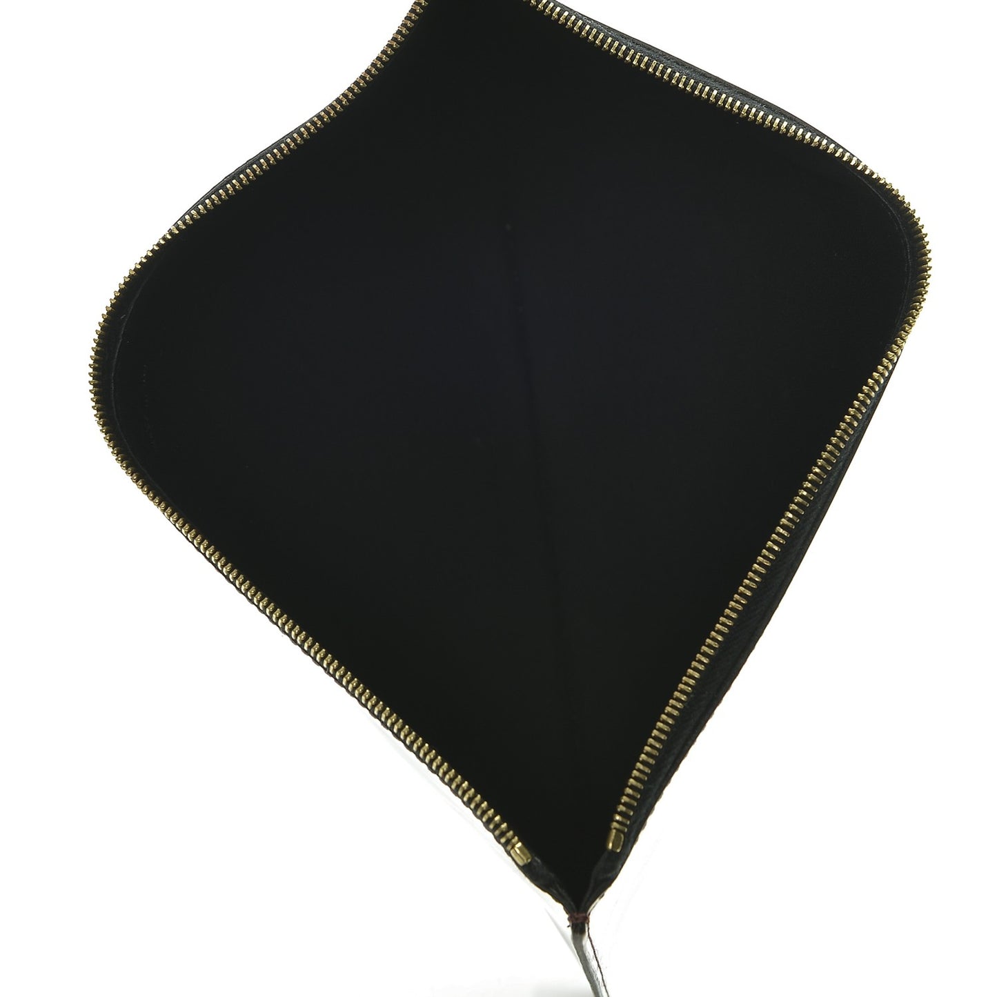 Spazzolato Calfskin Clutch Wine