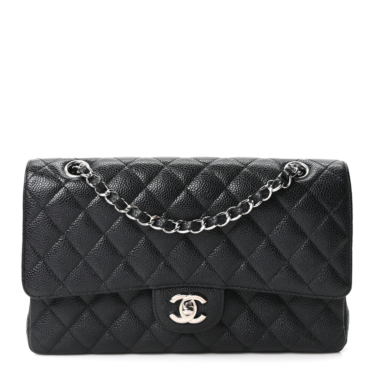 Chanel Caviar Quilted Medium Double Flap Black 1 of 11