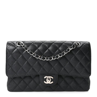 Chanel Caviar Quilted Medium Double Flap Black 1 of 11
