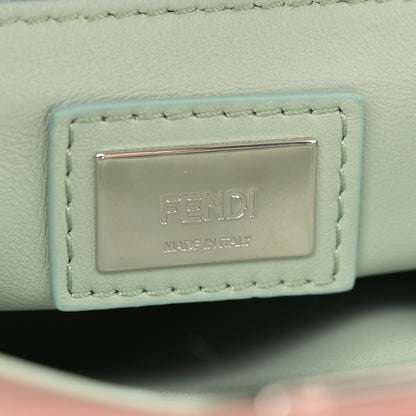 Fendi Nappa Colorblock Mini Peekaboo Iconic Satchel English Rose Plaster Oxigen 5 of 10