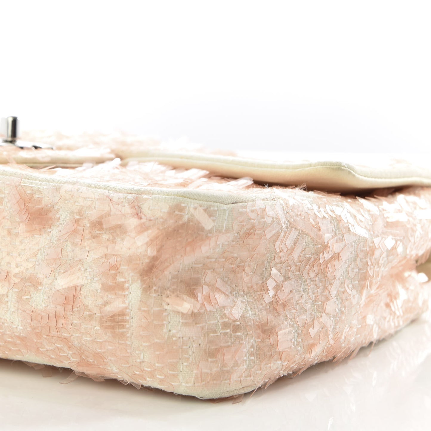 Sequin Paillette Small Flap Light Pink