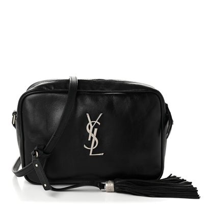 Saint Laurent Calfskin Monogram Lou Camera Bag Black 1 of 10