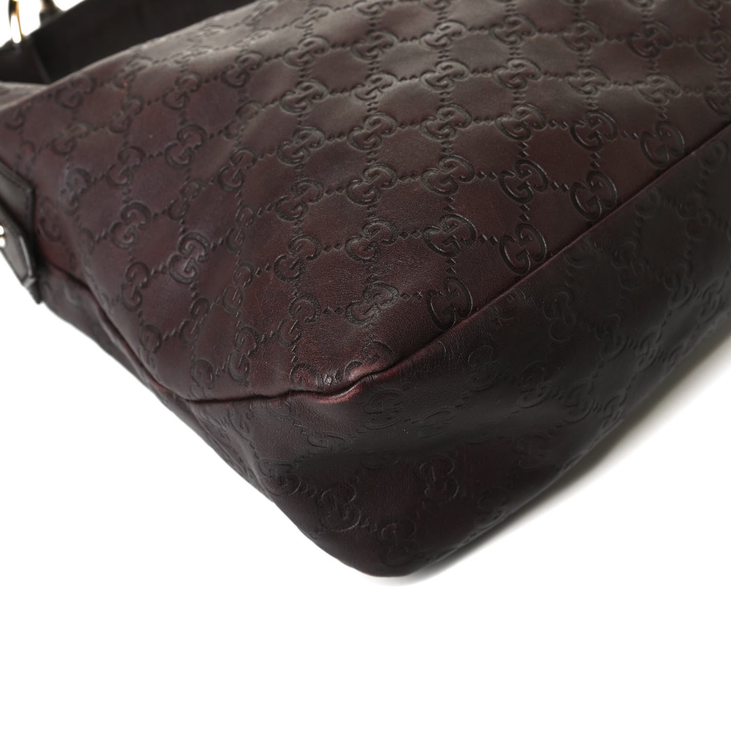 Gucci Guccissima Medium Horsebit Chain Hobo Dark Brown 13 of 20