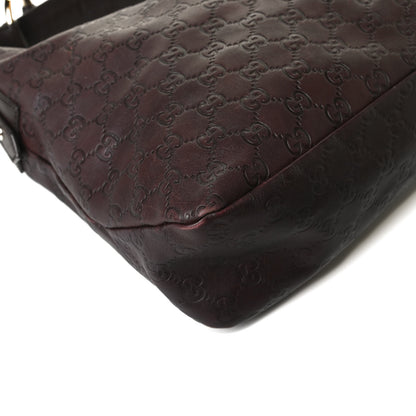 Gucci Guccissima Medium Horsebit Chain Hobo Dark Brown 13 of 20