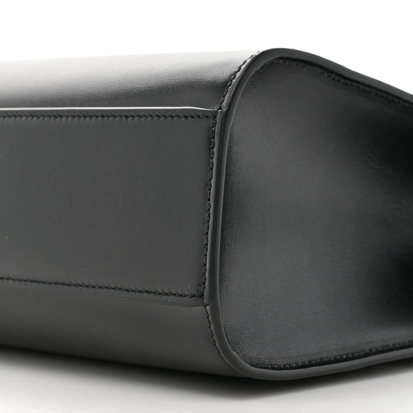 Smooth Calfskin Manhattan Shoulder Bag Black