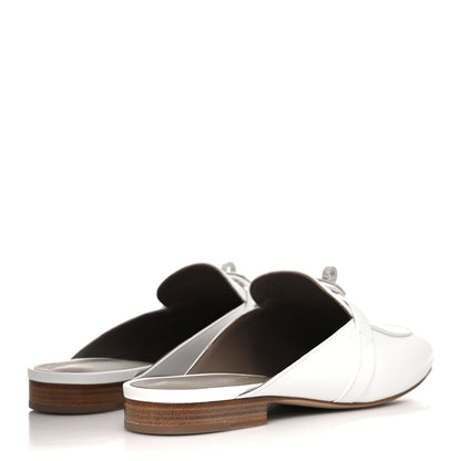 Hermes Calfskin Oz Mules 37 White 4 of 9