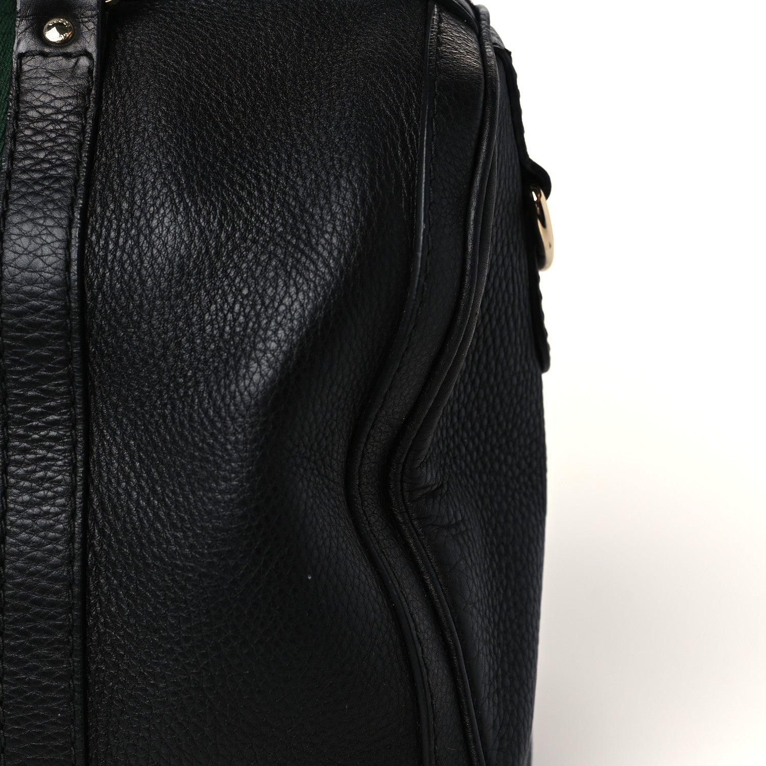 Gucci Calfskin Vintage Web Medium Boston Black 17 of 18
