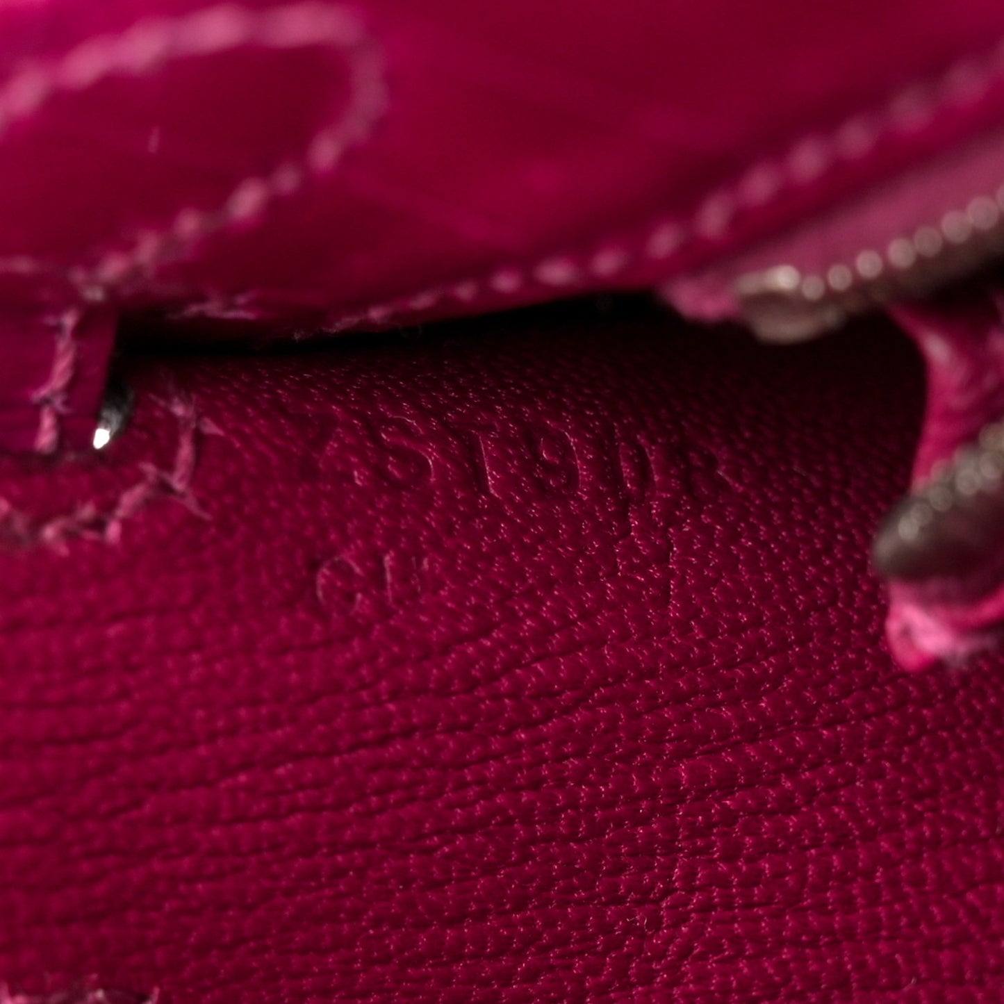 Shiny Niloticus Crocodile Kelly Sellier 25 Rose Pourpre