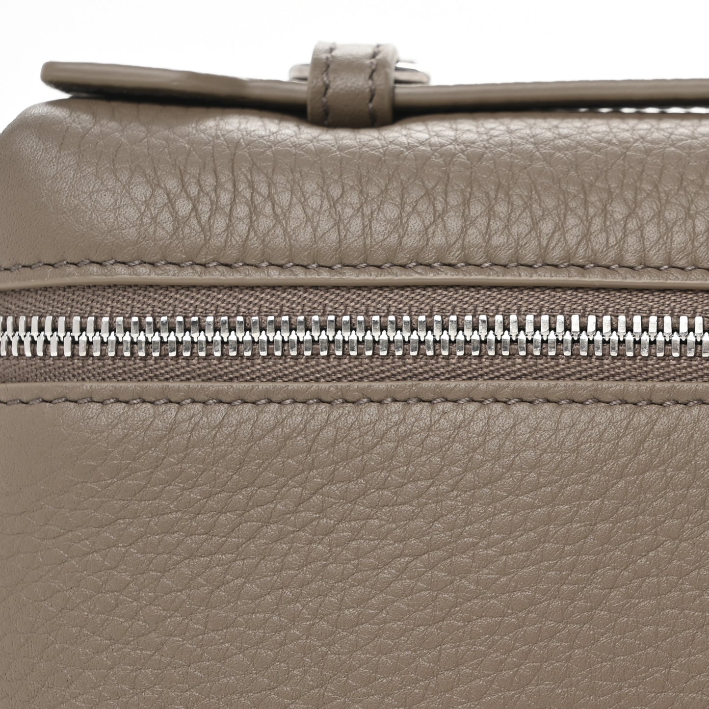 Grained Calfskin L19 Extra Pocket Pouch Warm Mastic
