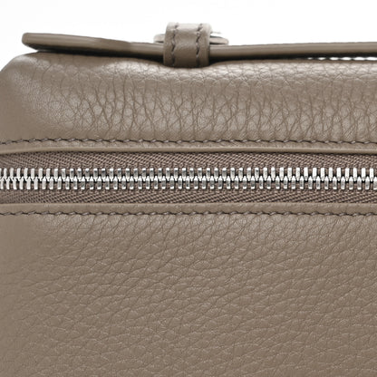 Loro Piana Grained Calfskin L19 Extra Pocket Pouch Warm Mastic 7 of 11