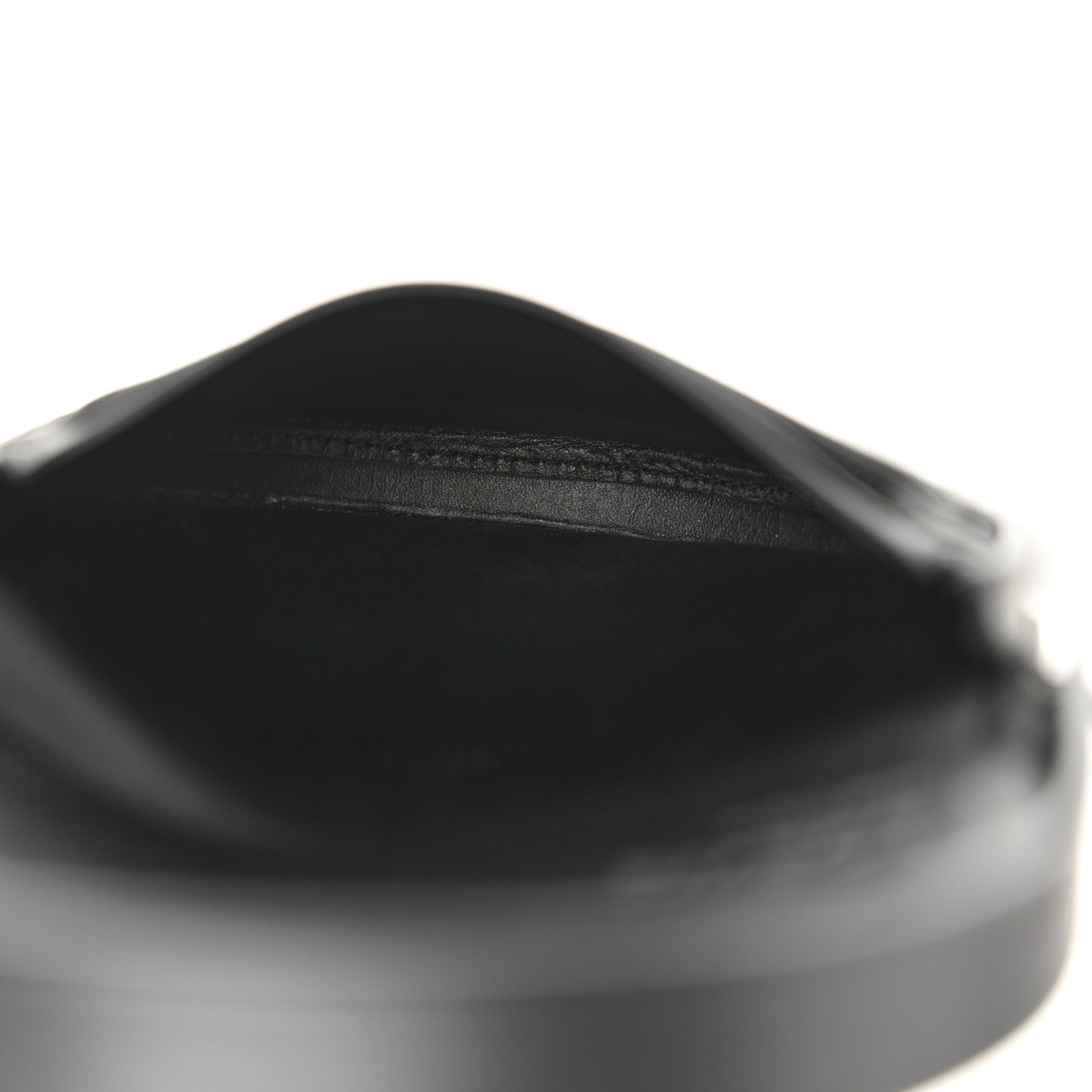 Soft Calfskin Mini Heel Pouch Black