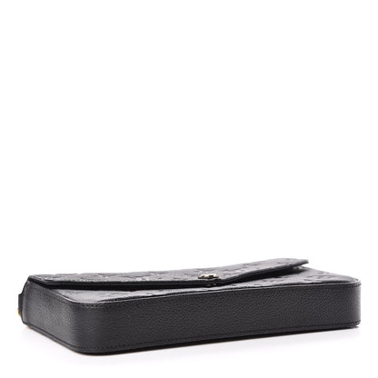 Louis Vuitton Empreinte Pochette Felicie Chain Wallet Black 5 of 12