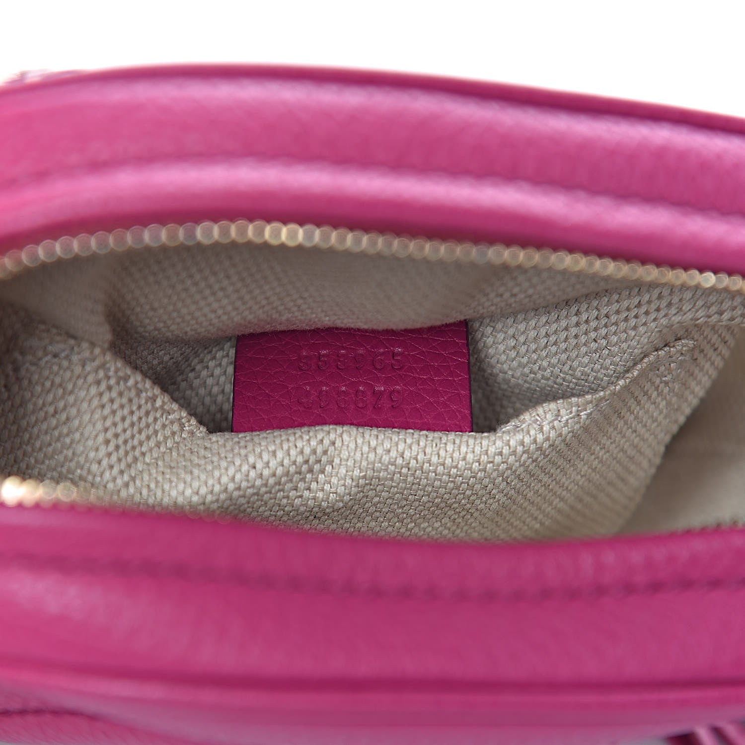 Gucci Cellarius Calfskin Mini Soho Chain Bag Bright Bouganville 7 of 10