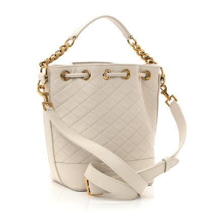 Saint Laurent Lambskin Quilted Small Emmanuelle Bucket Bag Antique Vintage 3 of 7