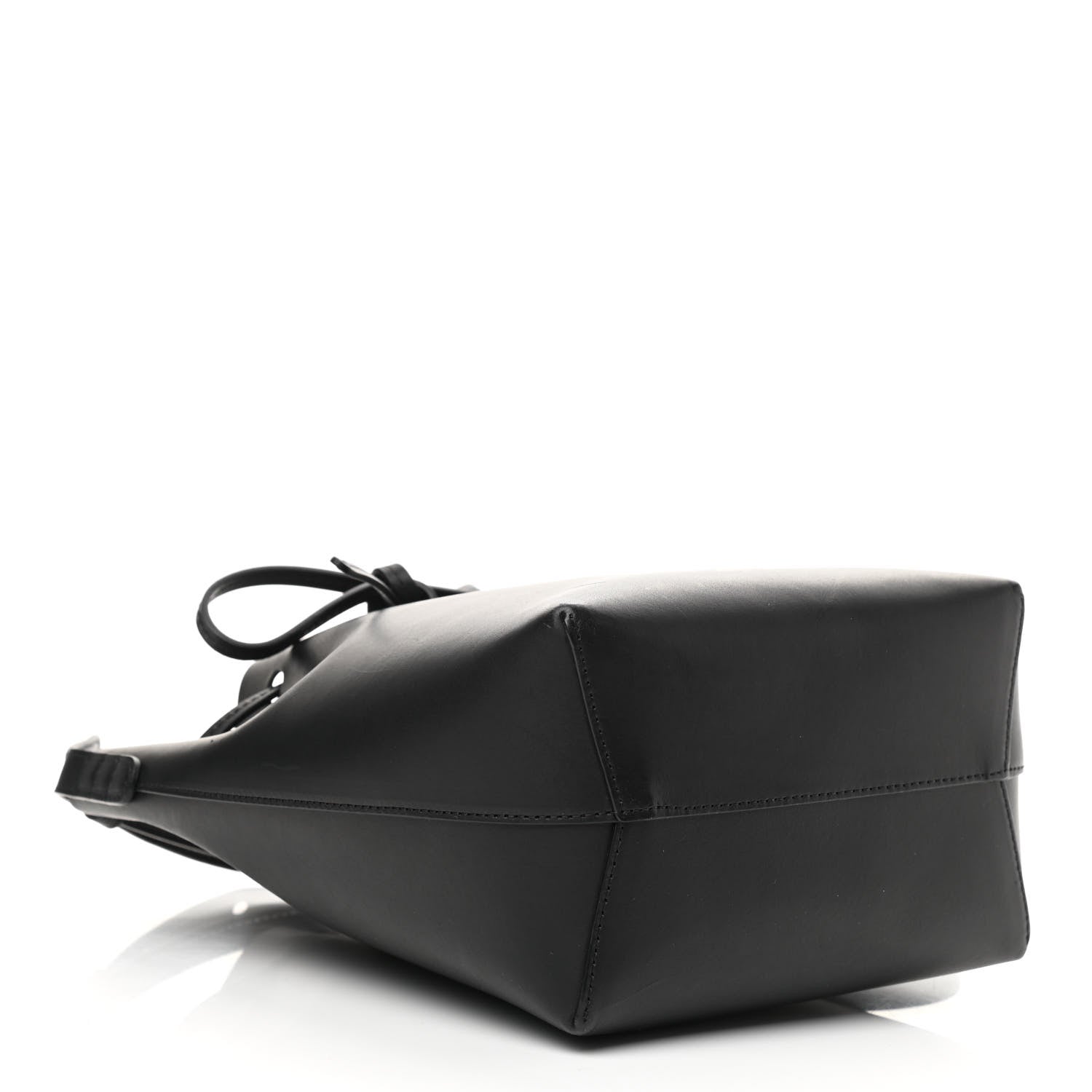 Mansur Gavriel Vegetable Tanned Calfskin Bucket Bag Black Flamma 4 of 11