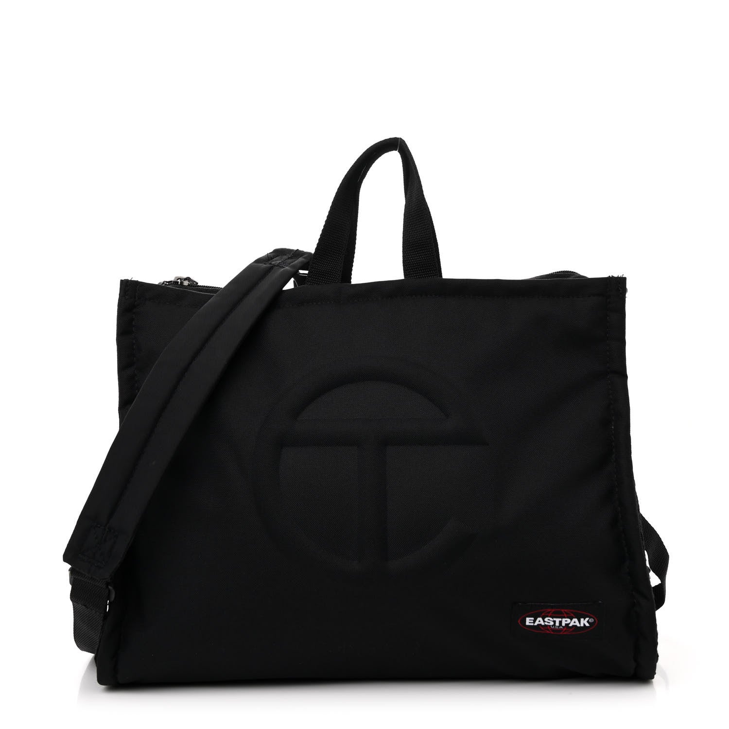 Telfar x EASTPAK Tactical Nylon Medium Shopper Black 1 of 10