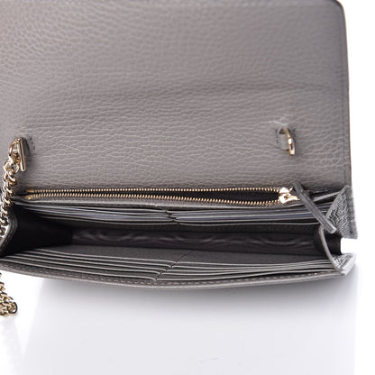Gucci Dollar Calfskin Interlocking G Chain Wallet Loess 5 of 11