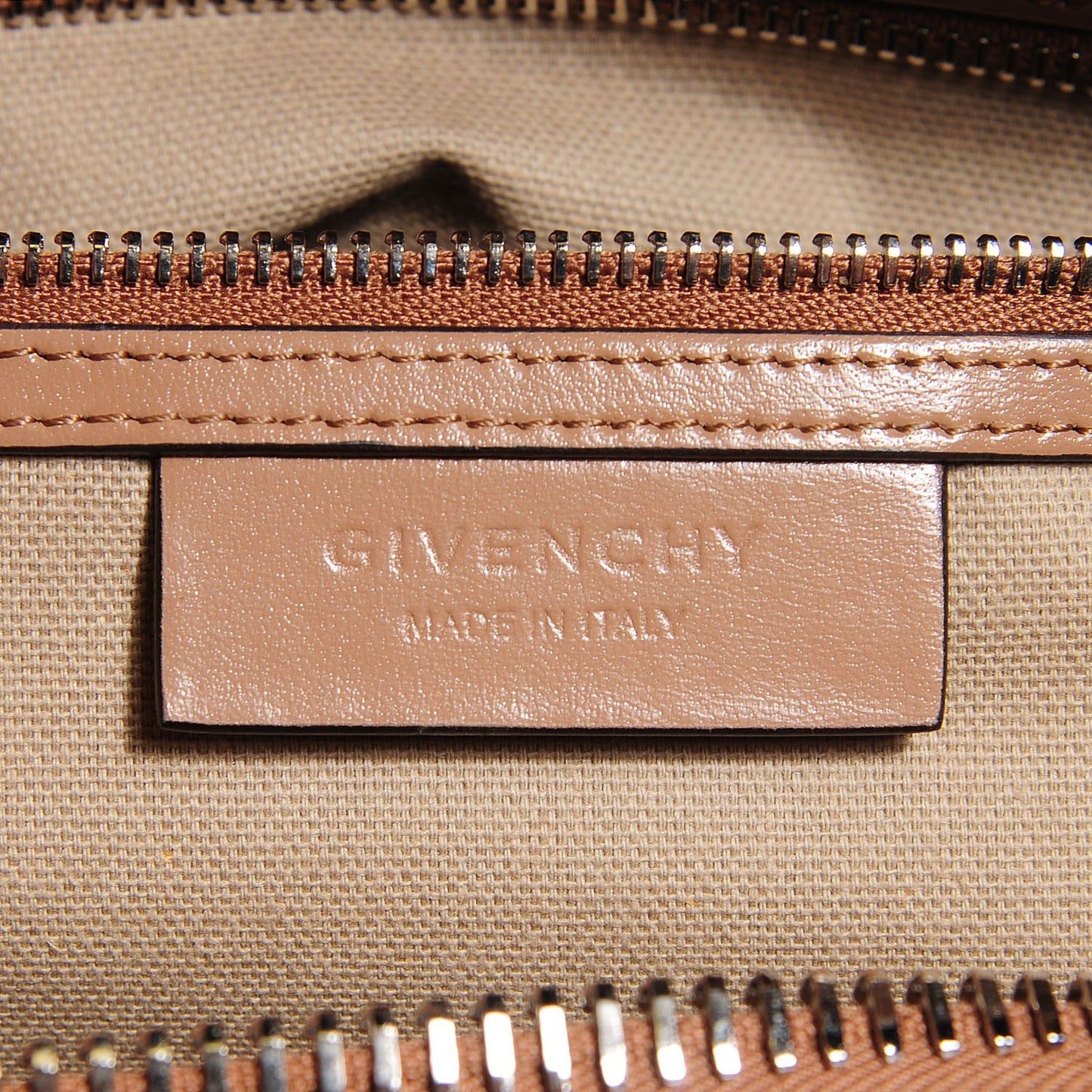 Shiny Lord Calfskin Medium Antigona Dark Beige