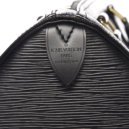 Louis Vuitton Epi Speedy 25 Black 6 of 8