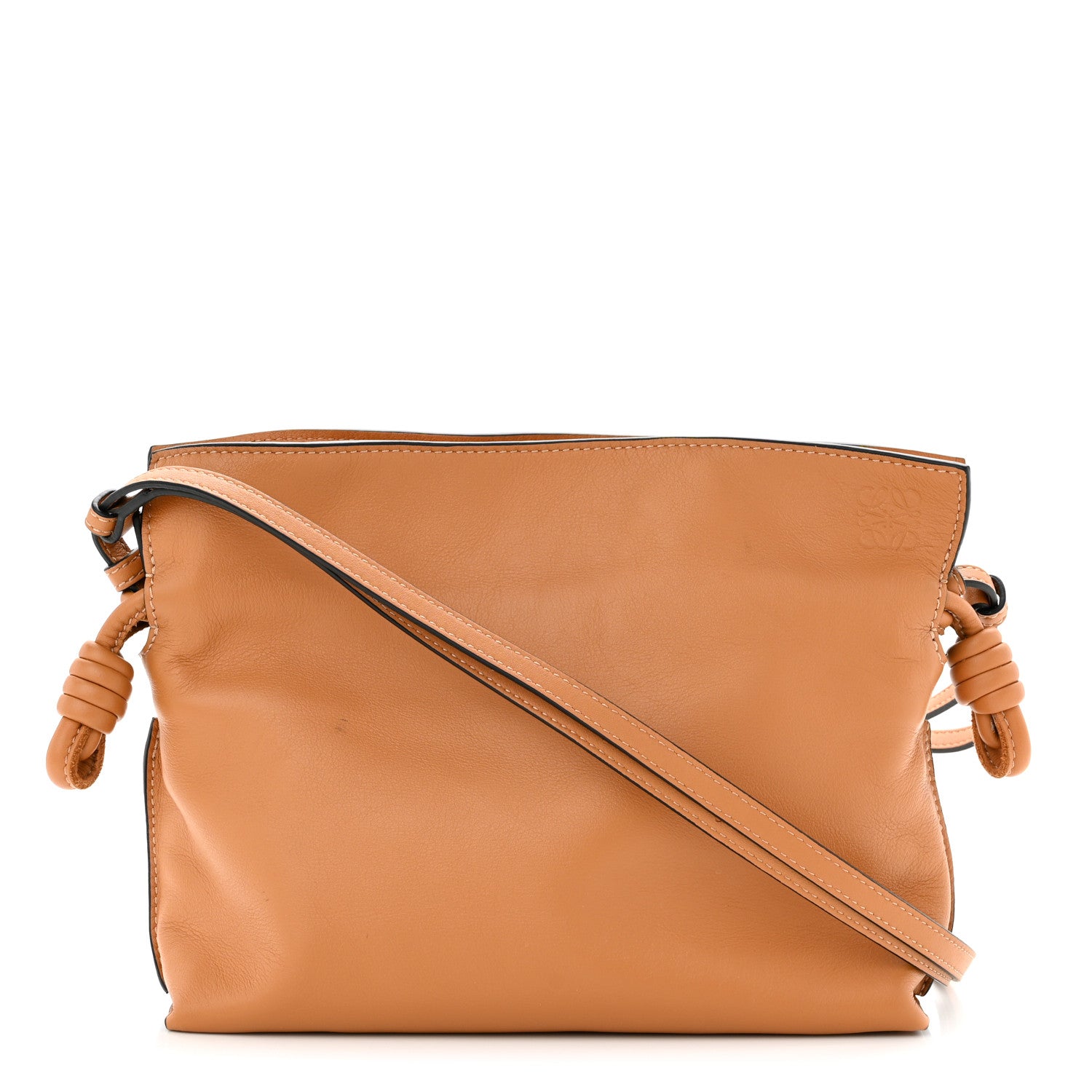 Loewe Calfskin Mini Flamenco Knot Clutch Warm Desert 1 of 11