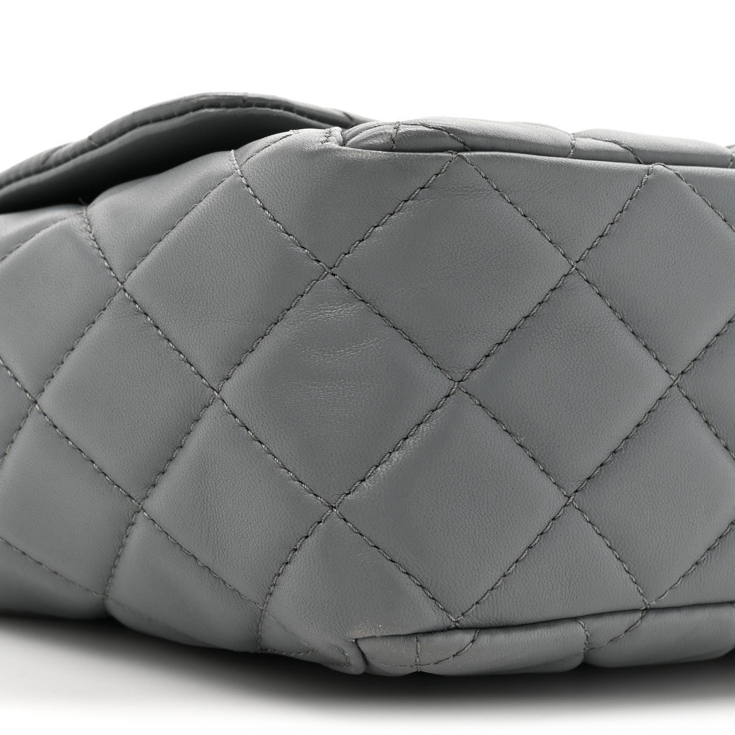 Chanel Lambskin Large Around Pockets Flap Dark Grey 10 of 15