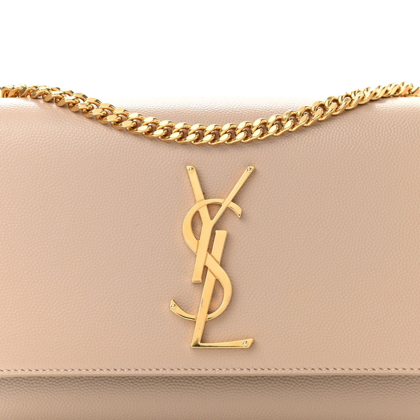 Grain De Poudre Small Monogram Kate Satchel Nude Powder