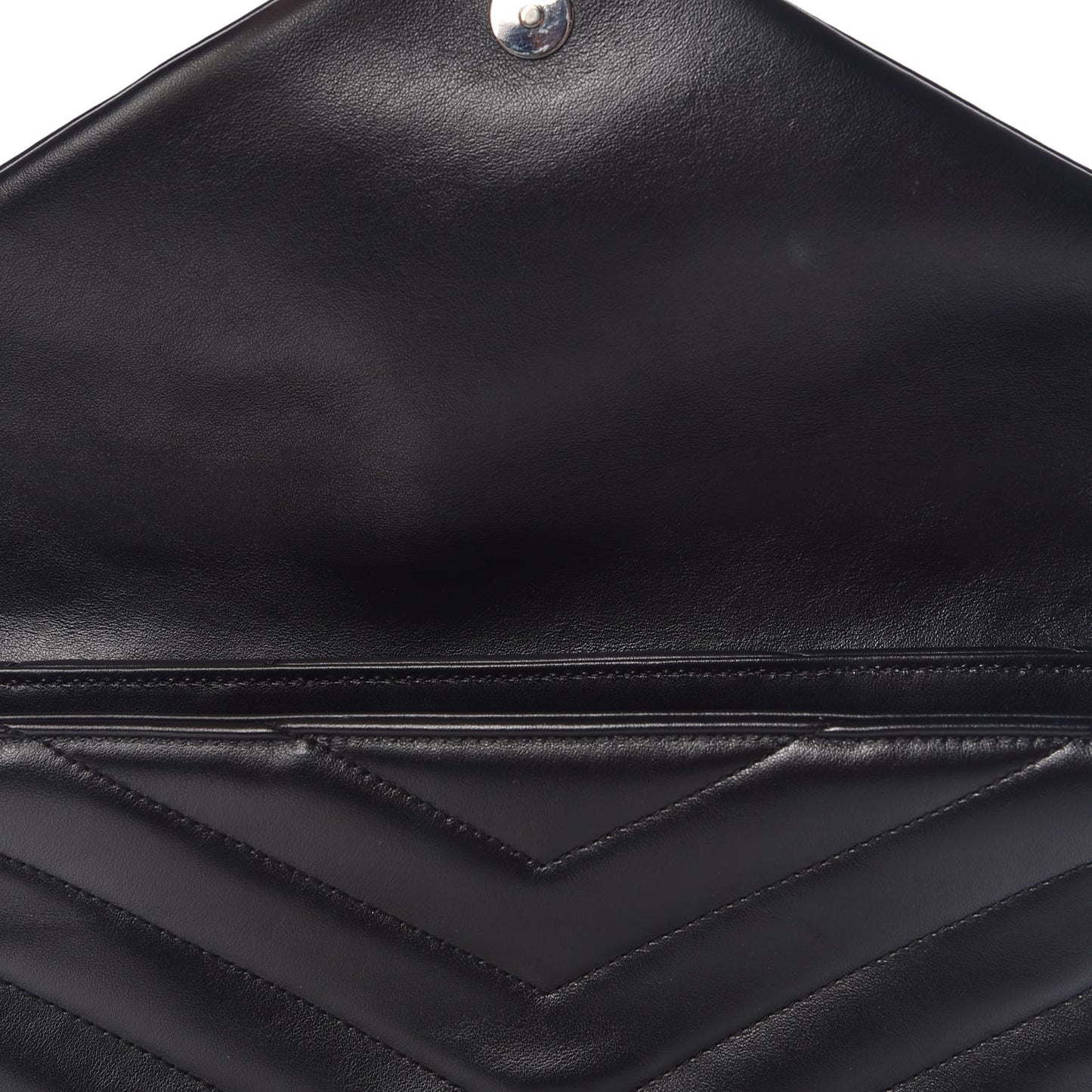 Calfskin Y Quilted Monogram Loulou Document Holder Black
