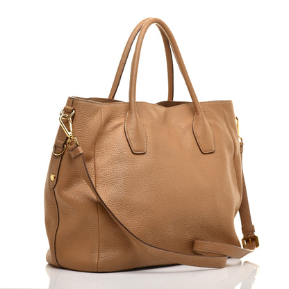 Prada Vitello Daino Shopping Tote Sughero 3 of 8