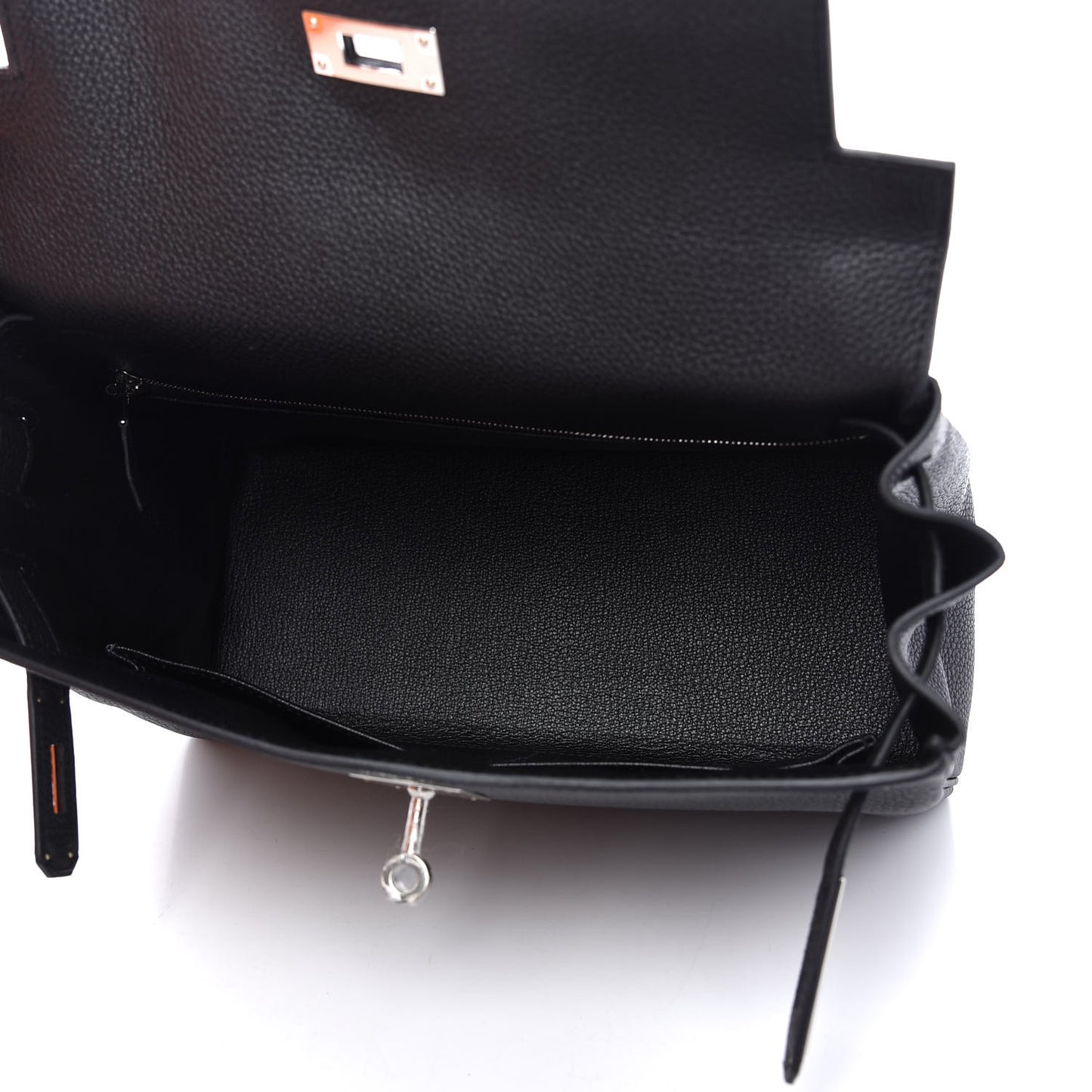 Togo Matte Alligator Kelly Retourne Touch 28 Black