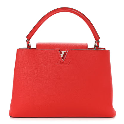 Louis Vuitton Taurillon Capucines MM Coquelicot 1 of 10