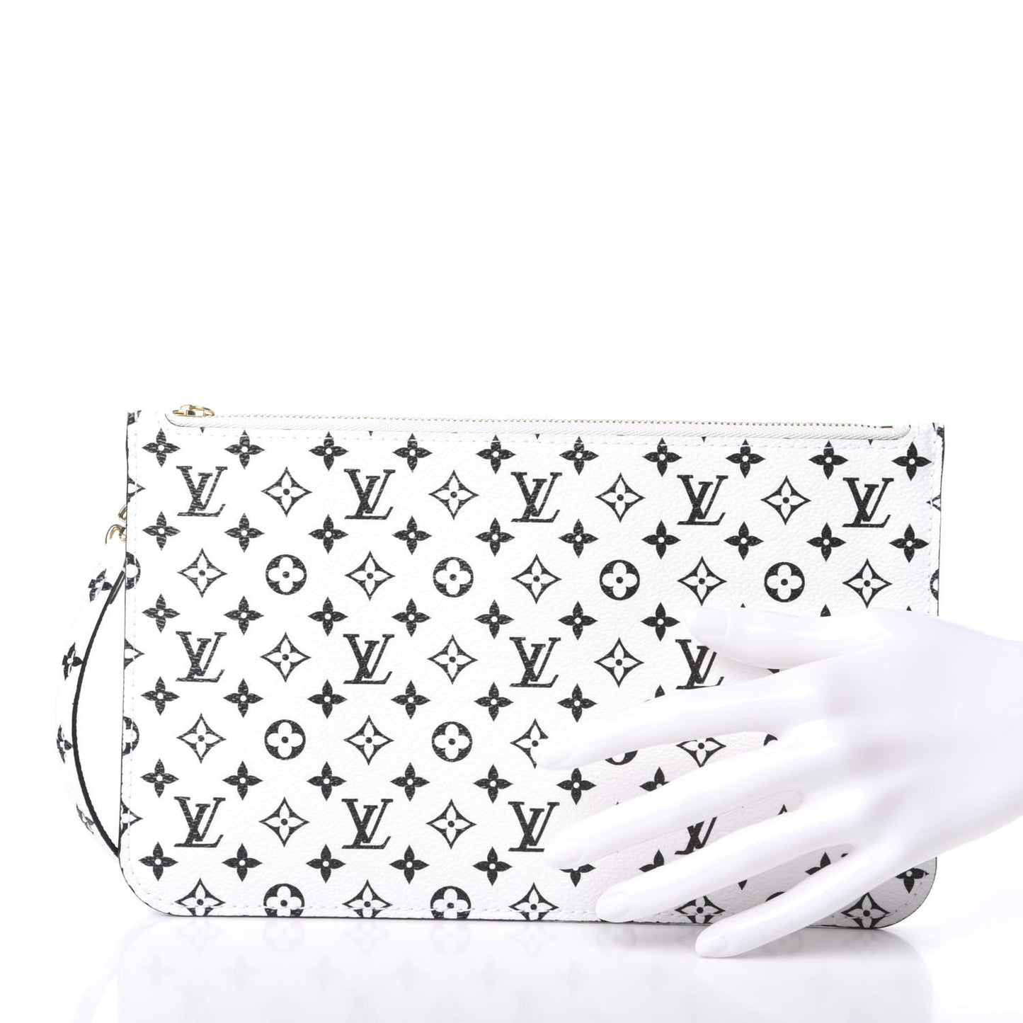 Monogram Giant Neverfull MM GM Pochette White