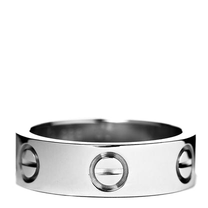 Cartier 18K White Gold 5.5mm LOVE Ring 50 5.25 1 of 4