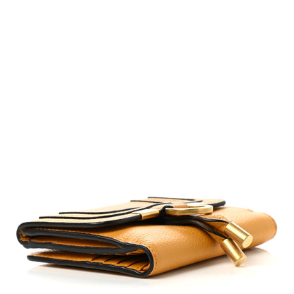 Chloe Grained Calfskin Marcie Square Wallet Tan Apricot 4 of 8