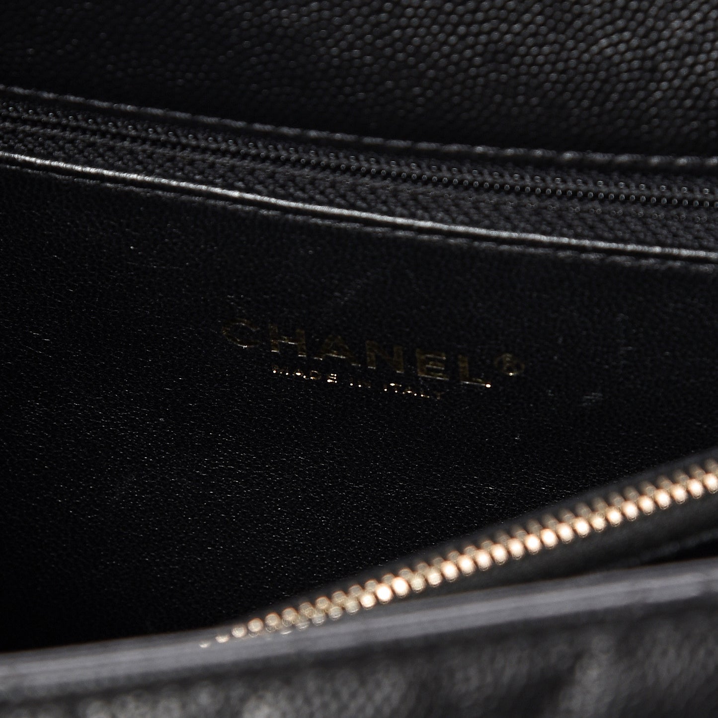 Caviar Lizard Quilted Medium Coco Handle Flap Black