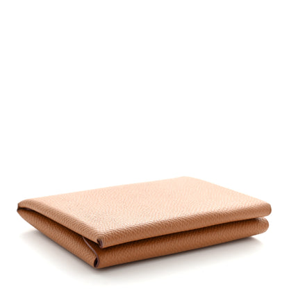 Hermes Epsom Calvi Duo Card Case Gold 4 of 9