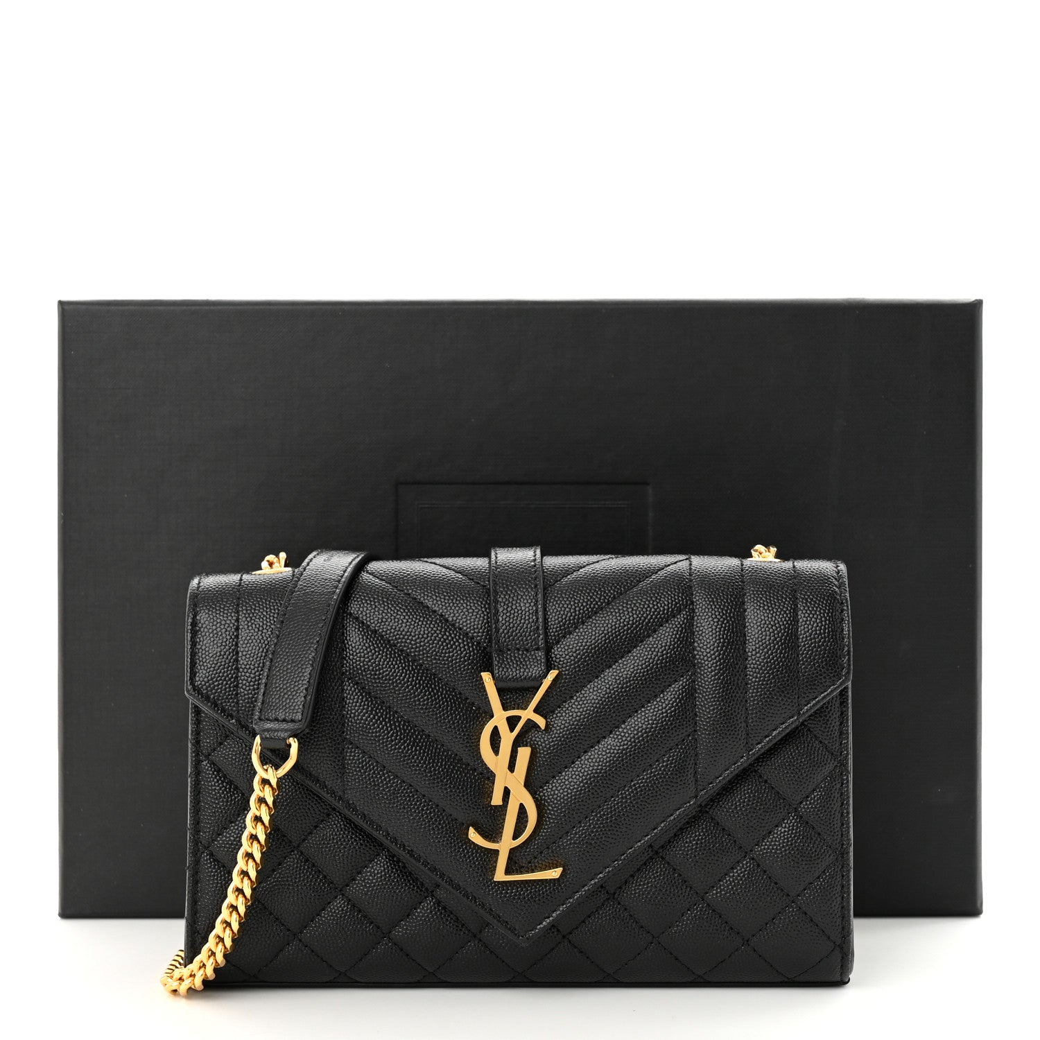 Saint Laurent Grain De Poudre Textured Mixed Matelasse Triquilt Small Monogram Satchel Black 11 of 11